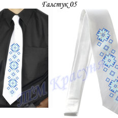 фото: мужской галстук для вышивки бисером или нитками 5