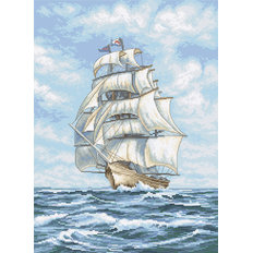 фото: картина для вышивки крестом Корабль