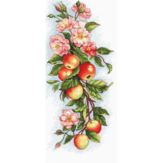 фото: картина для вышивки крестом Композиция с яблоками
