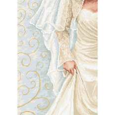 фото: картина, вышитая крестиком, Невеста