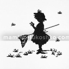 Набор для вышивки крестом Девочка с бабочками