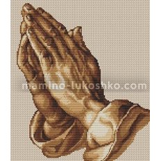 фото: картина для вышивки крестом Молящие руки