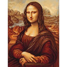 фото: картина для вышивки крестом Мона Лиза