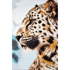фото: картина для вышивки крестиком Леопард