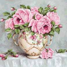 фото: картина гобелен, Розовые розы