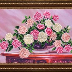 Набор для вышивки бисером Садовые розы