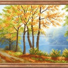 Схема для вышивки бисером Осенний туман