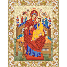 изображение: схема для вышивки бисером Икона Божией Матери Всецарица