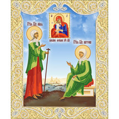 изображение: Икона Блаженных Ксении Петербургской и Матроны Московской