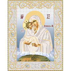 Схема для вышивки бисером Почаевская икона Божией Матери