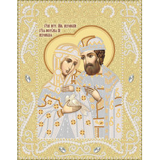 изображение: именная икона для вышивки бисером Петр и Феврония