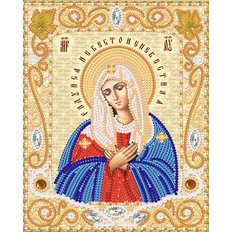 изображение: схема для вышивки бисером иконы Божией Матери Умиление
