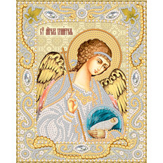 изображение: икона для вышивки бисером Ангел Хранитель с Душой