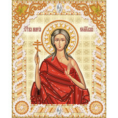 изображение: схема для вышивки бисером именной иконы Св. Мария Египетская
