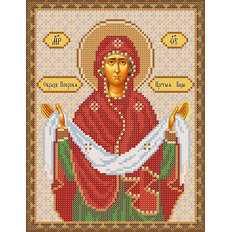 изображение: схема для вышивки бисером Икона Покров Пресвятой Богородицы