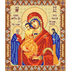изображение: схема для вышивки бисером Икона Божией Матери Трех радостей