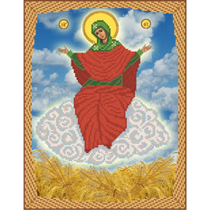 изображение: схема для вышивки бисером иконы Богородицы Спорительница хлебов