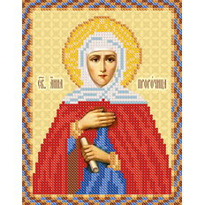 изображение: схема для вышивки бисером Икона Св. Анна Пророчица