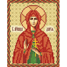 изображение: именная икона для вышивки бисером Св. Мч. Дарья