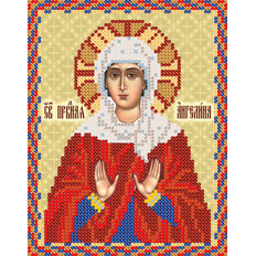 изображение: икона для вышивки бисером Св. Прав. Ангелина (Алина)