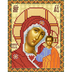 фото: схема для вышивки бисером Икона Богородица Казанская