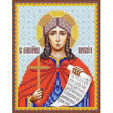изображение: икона для вышивки бисером Св. Вмч. Параскева Пятница