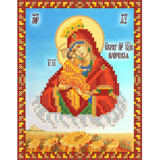 Схема для вышивки бисером Почаевская икона Божией Матери