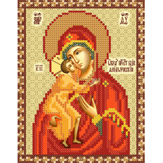 Схема для вышивки бисером Феодоровская икона Божией Матери