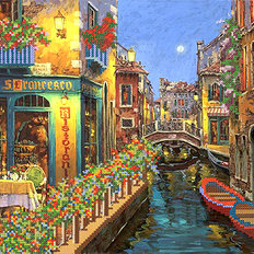 фото: картина для вышивки бисером Ночная Венеция