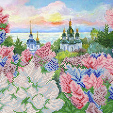 Схема для вышивки бисером Весенний Киев