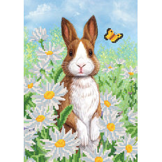 Схема для вышивки бисером Забавный кролик