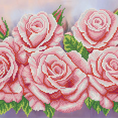 Схема для вышивки бисером Розовый аромат