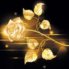 Схема для вышивки бисером Golden Rose