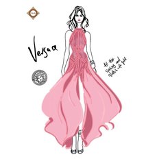 Схема для вышивки бисером Дом Моды Versace