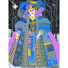 фото: картина для вышивки бисером Рождественская чаровница