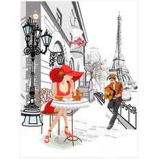 фото: картина для вышивки бисером, La romance de paris Парижский романс