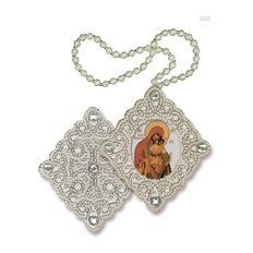 изображение: икона для вышивания бисером на пластиковой канве, Икона Образ Пресвятой Богородицы Милостивая