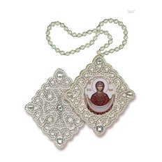 изображение: икона для вышивания бисером на пластиковой канве, Икона Покров Пресвятой Богородицы