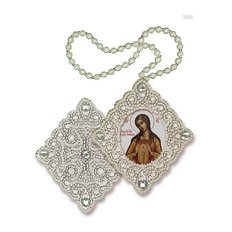изображение: икона для вышивания бисером на пластиковой канве, Образ Пресвятой Богородицы Помощница в родах