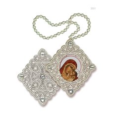 изображение: икона для вышивания бисером на пластиковой канве, Образ Пресвятой Богородицы Корсунская