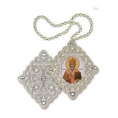 изображение: икона для вышивания бисером на пластиковой канве, Икона Святитель Николай Чудотворец