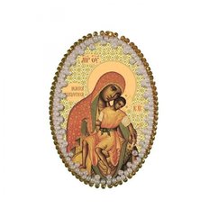 изображение: икона для вышивания бисером на пластиковой канве Богоматерь Елеуса Киккская