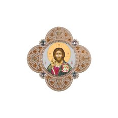 изображение: икона для вышивания бисером на пластиковой канве Христос Спаситель