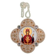 изображение: икона для вышивания бисером на пластиковой канве Богородица Неупиваемая чаша