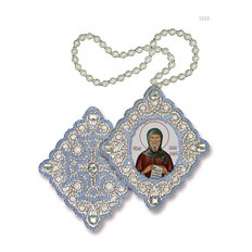 изображение: икона для вышивания бисером на пластиковой канве, Икона Св. Антоний Великий