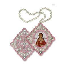 изображение: икона для вышивания бисером на пластиковой канве, Икона Св. Любовь Римская