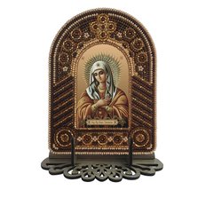 изображение: икона для вышивания бисером на пластиковой канве, Образ Пресвятой Богородицы Умиление