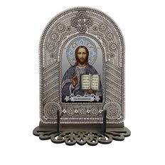 изображение: икона для вышивания бисером на пластиковой канве, Икона Господь Вседержитель