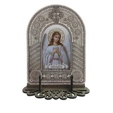 изображение: икона для вышивания бисером на пластиковой канве, Икона Ангел Хранитель