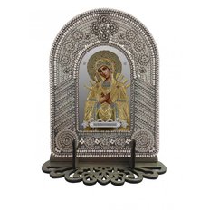 изображение: икона для вышивания бисером на пластиковой канве, Образ Пресвятой Богородицы Семистрельная